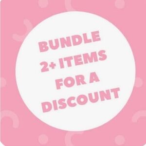 Add items to a bundle to receive a private discount! MUST ADD TWO OR MORE ITEMS